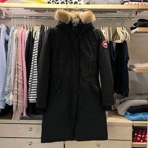 Canada Goose Black Kensington Parka Sz XS